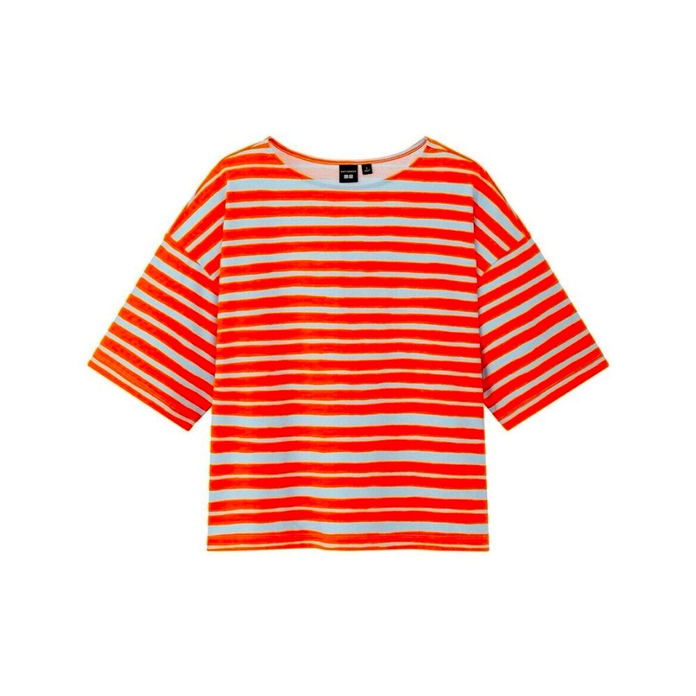 Marimekko Red and White Striped Short Sleeve Tee